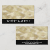 Gold Shimmer Metallic Visitenkarte (Vorne/Hinten)