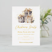 Gold Shimmer präsentiert Weihnachts-Party Folieneinladung (Stehend vorne)