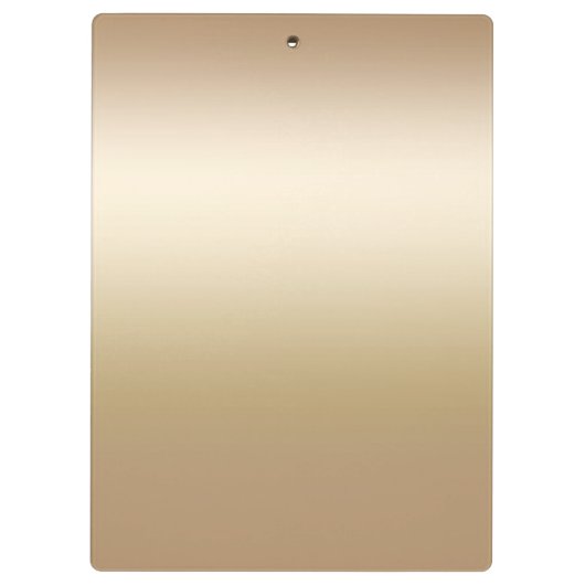 Gold Shimmer Shine Elegantes Chic Glam Personalisi Klemmbrett (Rückseite)