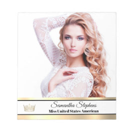 Gold Shine Autograph Pad Notizblock