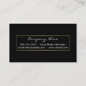 Gold Shine / Blau Visitenkarte (Rückseite)