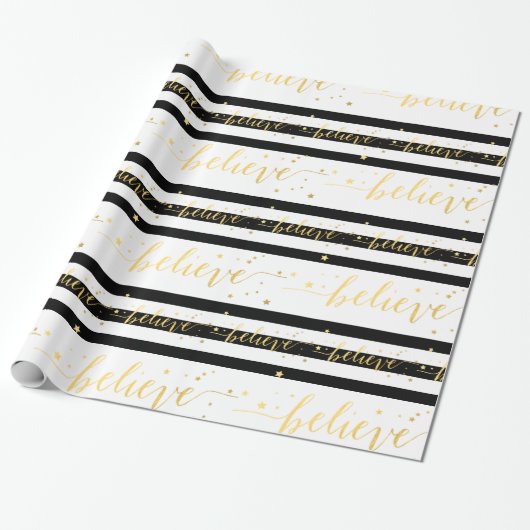 Gold Shine glaubt | Versandpapier Geschenkpapier (Ungerollt)