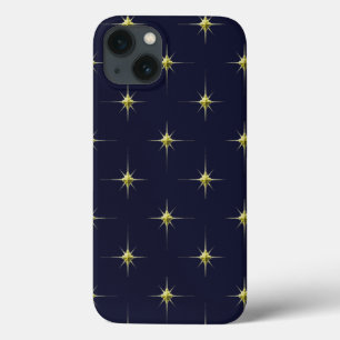 Gold Shining Night Stars I-Phone Case