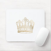 Gold Shiny Crown Mousepad (Mit Mouse)