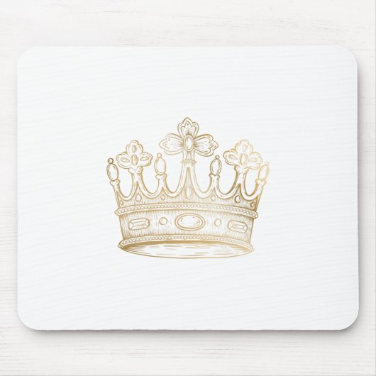 Gold Shiny Crown Mousepad (Vorne)