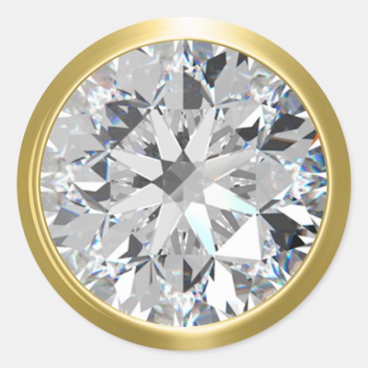 Gold Shiny Diamond Umschlag Aufkleber (Vorderseite)