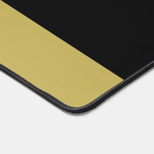 Gold Shiny Dog Paw auf Black Pet Grooming Service Schreibtischunterlage (Ecke)