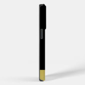 Gold Shiny Dog Paw auf schwarzem Hintergrund Case-Mate iPhone Hülle (Rückseite / Rechts)