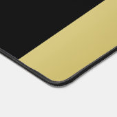 Gold Shiny Dog Paw auf schwarzem Hintergrund Schreibtischunterlage (Ecke)