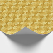 GOLD SHINY ELEGANT GESCHENKPAPIER (Ecke)