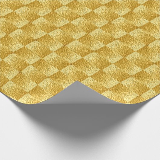 GOLD SHINY ELEGANT GESCHENKPAPIER (Ecke)