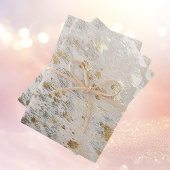 Gold Shiny Metallic Weihnachtsgeschenk Geschenkpapier Set