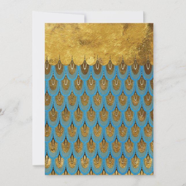 Gold Shiny Princess Mermaid Glitzer Scales (Vorderseite)