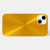 Gold Shiny Stainless Steel Metal Case-Mate iPhone Hülle (Rückseite (Horizontal))