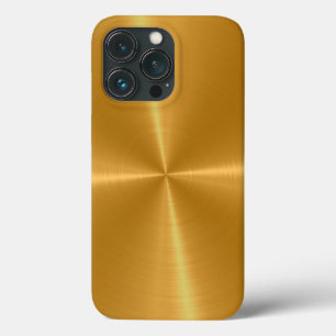 Gold Shiny Stainless Steel Metal Case-Mate iPhone  Hülle