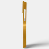 Gold Shiny Stainless Steel Metal Case-Mate iPhone Hülle (Rückseite / Links)