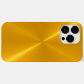 Gold Shiny Stainless Steel Metal Case-Mate iPhone Hülle (Rückseite (Horizontal))