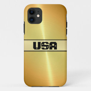 Gold Shiny Stainless Steel Metal Case-Mate iPhone Hülle