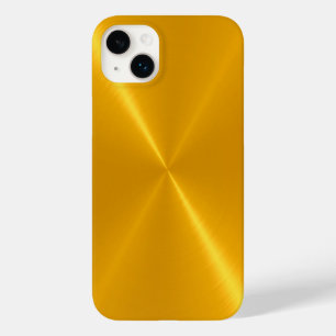 Gold Shiny Stainless Steel Metal Case-Mate iPhone 14 Plus Hülle