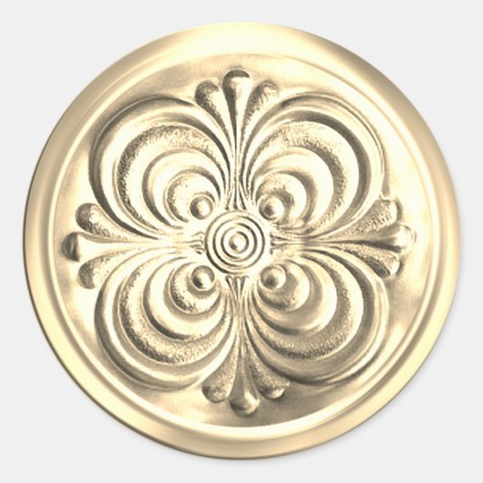 Gold Shiny Umschlag Aufkleber (Vorderseite)