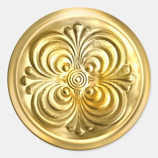 Gold Shiny Umschlag Aufkleber (Vorderseite)