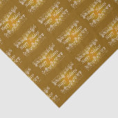 Gold Shinzon Stars Happy Holiday Tissue Seidenpapier (Ausschnitt)