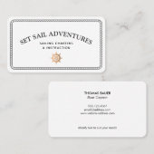 Gold Ship Helm Visitenkarte (Vorne/Hinten)