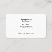 Gold Ship Helm Visitenkarte (Rückseite)