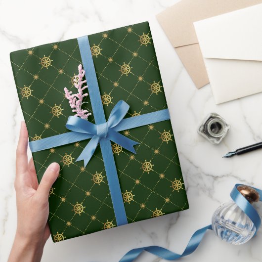 Gold Ship Weel Geschenkpapier (Schenken)