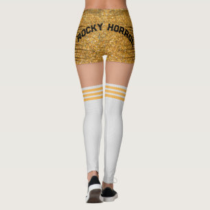 Gold Shorts Knee Socks Name Roller Derby Leggings