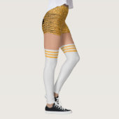 Gold Shorts Knee Socks Name Roller Derby Leggings (Rechts)