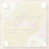 Gold Sie sind ein Segen mit KJV Scripting Glasuntersetzer (Rückseite)