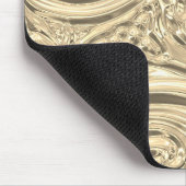 Gold sieht elegant aus viktorianischem Jugendstil Mousepad (Ecke)