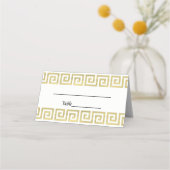 Gold sieht griechisch Key Meander S Grenze #3 aus Platzkarte (Rückseite)