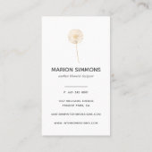 Gold Signature Dandelskarte Visitenkarte (Rückseite)