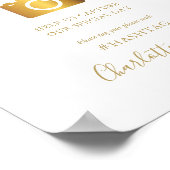 Gold Signature Script Oh Snap Signature Poster (Ecke)