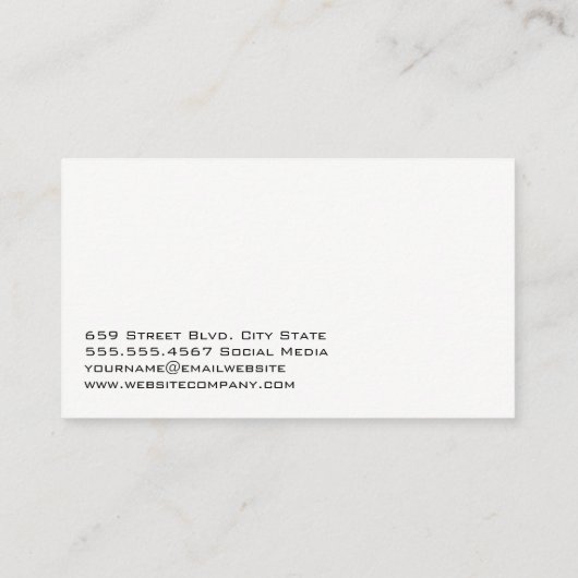 Gold Silber Auto Logo Visitenkarte (Rückseite)