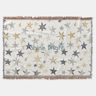 Gold Silber Blaue Sterne Decke