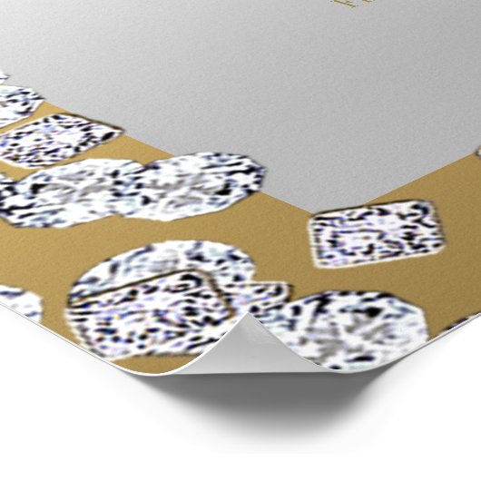 Gold & Silber Diamonds & Docking Chart Poster (Ecke)