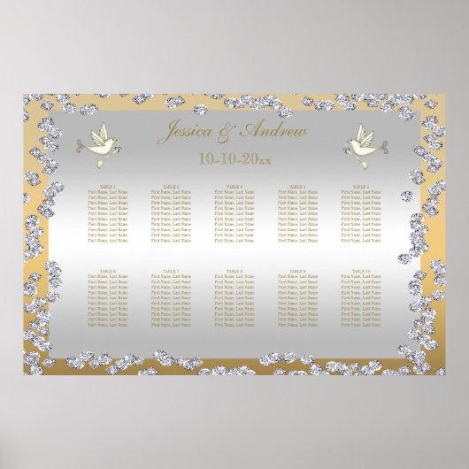 Gold & Silber Diamonds & Docking Chart Poster (Vorne)