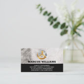 Gold Silber House Logo | Real Anwesen Visitenkarte (Stehend Vorderseite)