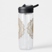 Gold- & Silber-Mandala-Wasserflasche Trinkflasche (Links)