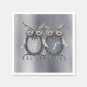 Gold, Silber - Messing Modern Serviette (Vorderseite)