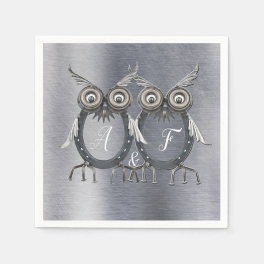 Gold, Silber - Messing Modern Serviette (Vorderseite)