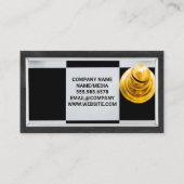 Gold Silber Schachstücke Visitenkarte (Rückseite)