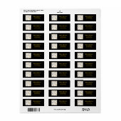 Gold Silber Schwarz Ornamente Weihnachten  (Vorne)