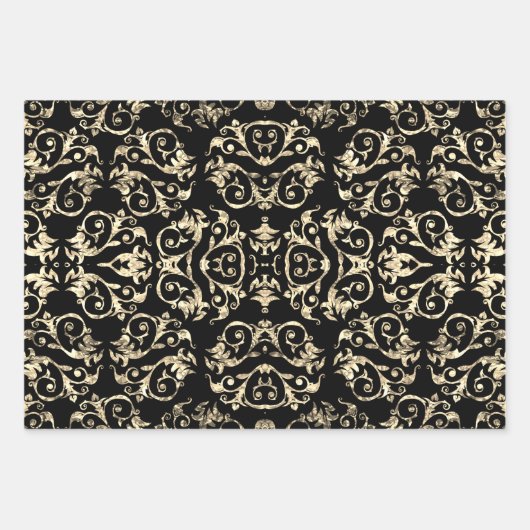 Gold Silber und Lila Mutter der Pearl Collection Geschenkpapier Set (Vorderseite)