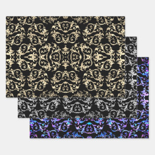 Gold Silber und Lila Mutter der Pearl Collection Geschenkpapier Set