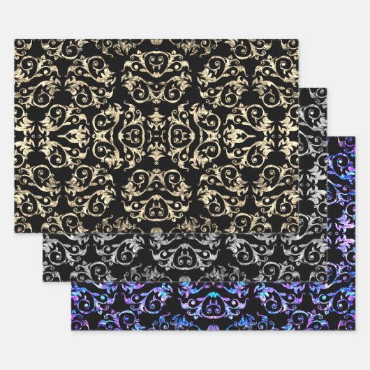 Gold Silber und Lila Mutter der Pearl Collection Geschenkpapier Set (Set)