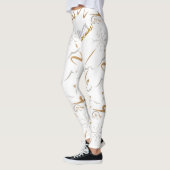 Gold & Silber Weihnachtsbaum Leggings (Links)